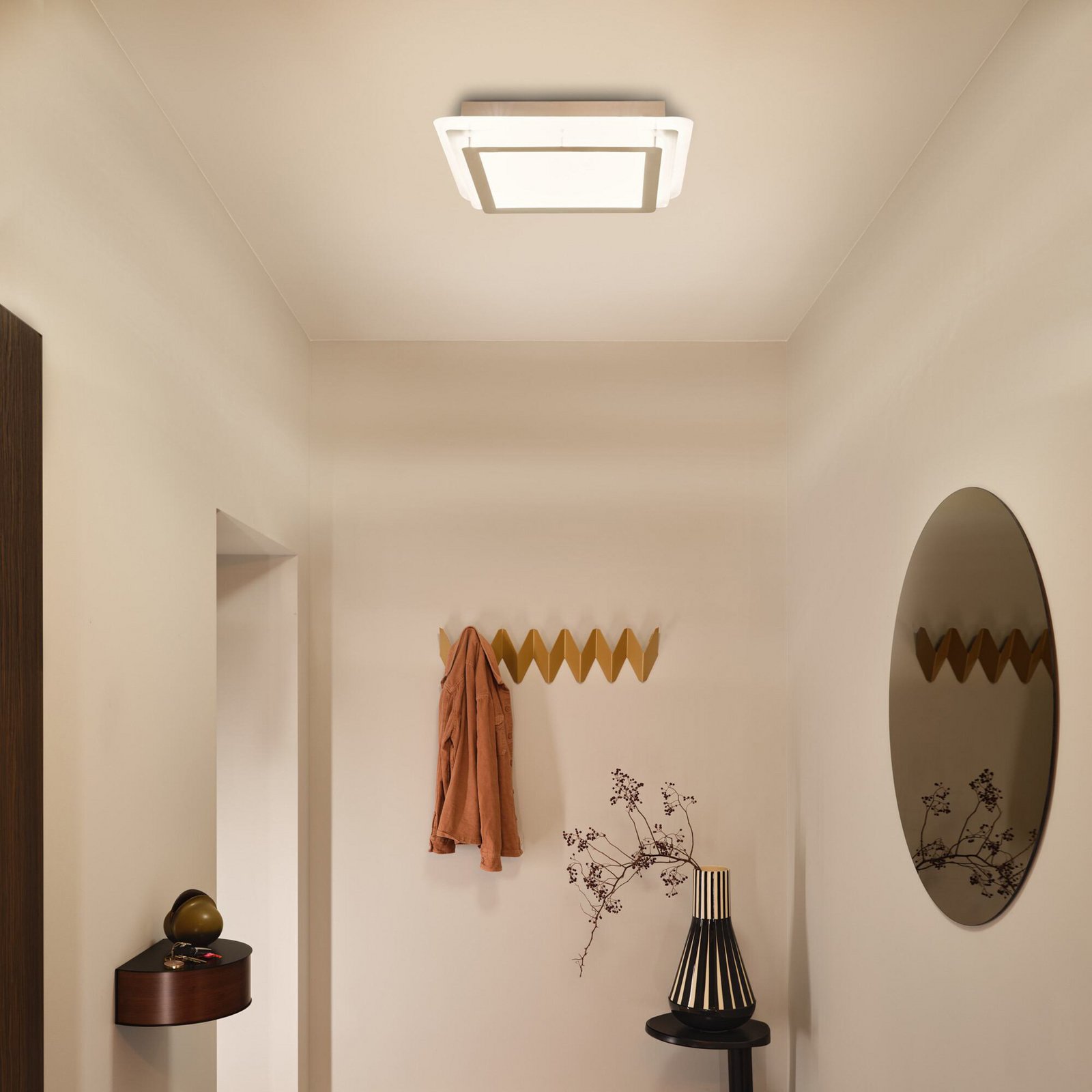 Lampa sufitowa LED OSRAM ORBIS SPIRAL LAYER, biała, 45 x 45 cm