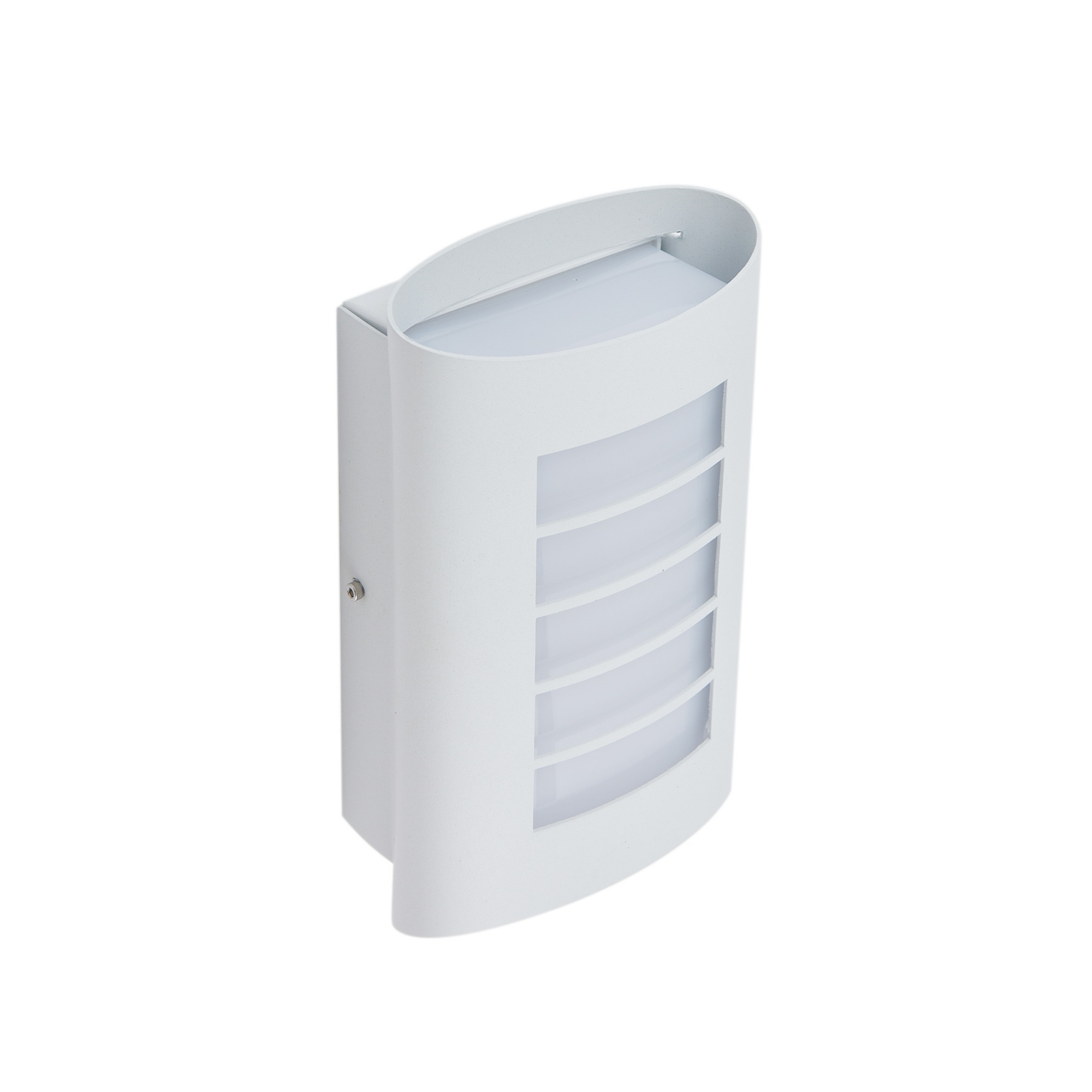 Ismael utendørs LED-vegglampe, hvit, aluminium, høyde 26,8 cm – Lindby