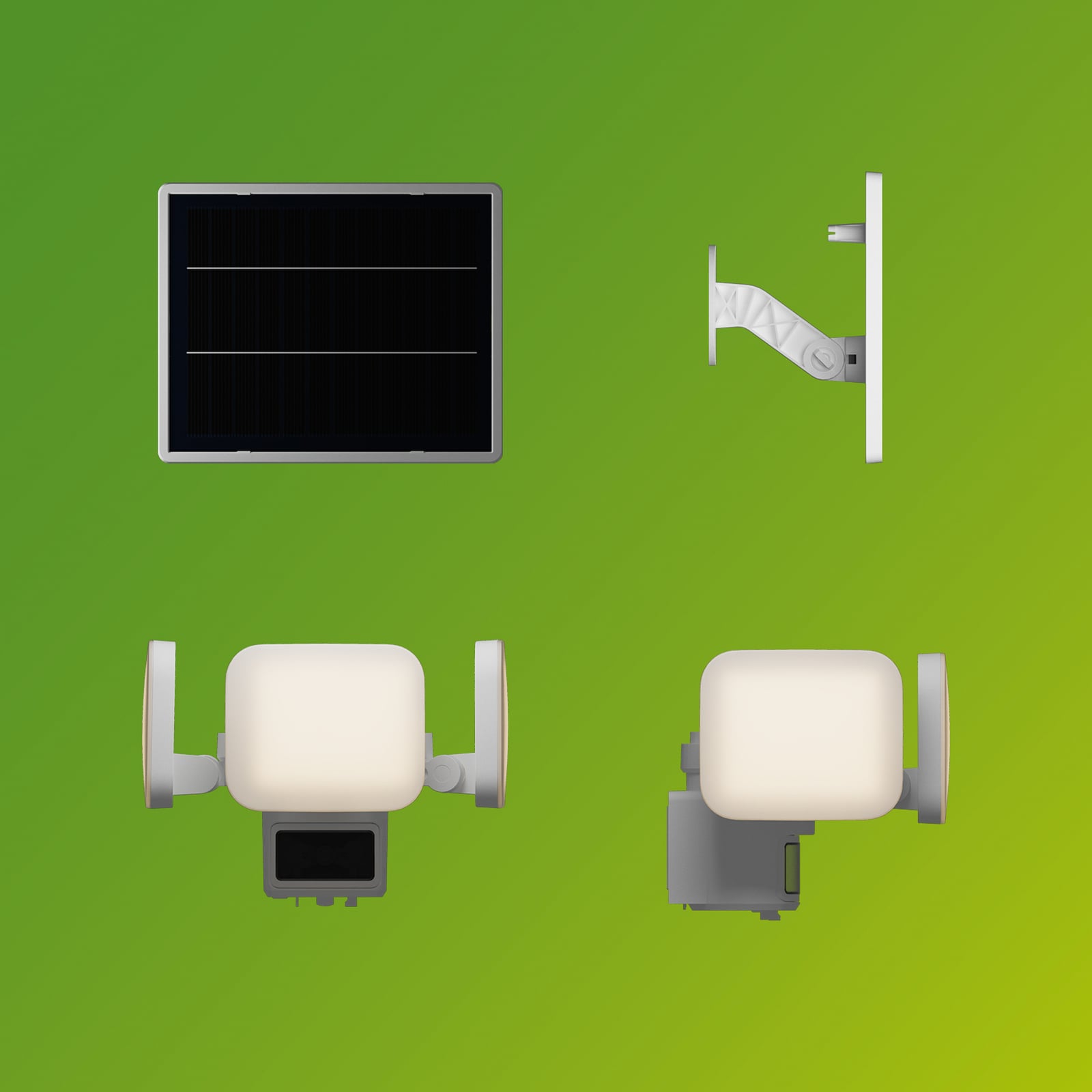 Philips LED-sončna svetilka Zyren, bela, 3.000 K, senzor, IP65 Philips LED-sončna svetilka Zyren, bela, 3.000 K, senzor, IP65