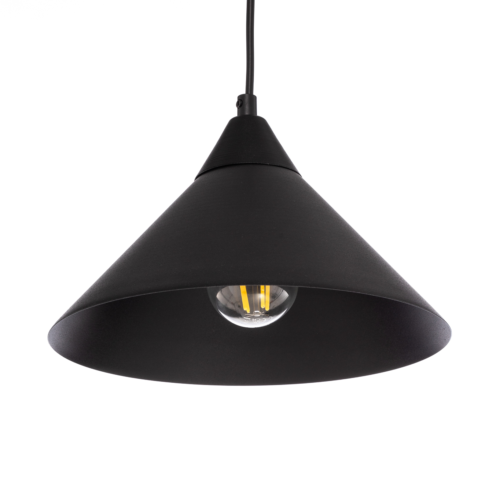 Ramo pendant light, one-bulb, black