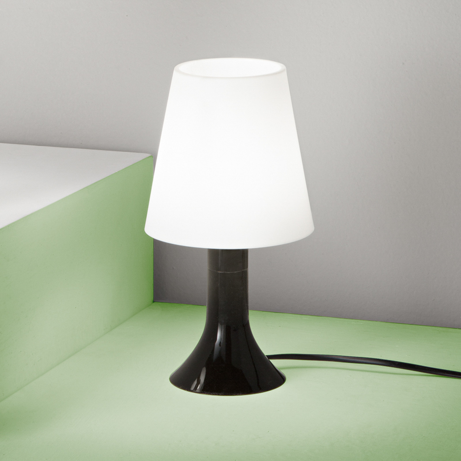 Luce Ambiente Design Lampă de masă BINGO Lumetto negru/alb înălțime 245 cm - Camera de zi / sufragerie - Modern - negru alb - Plastic