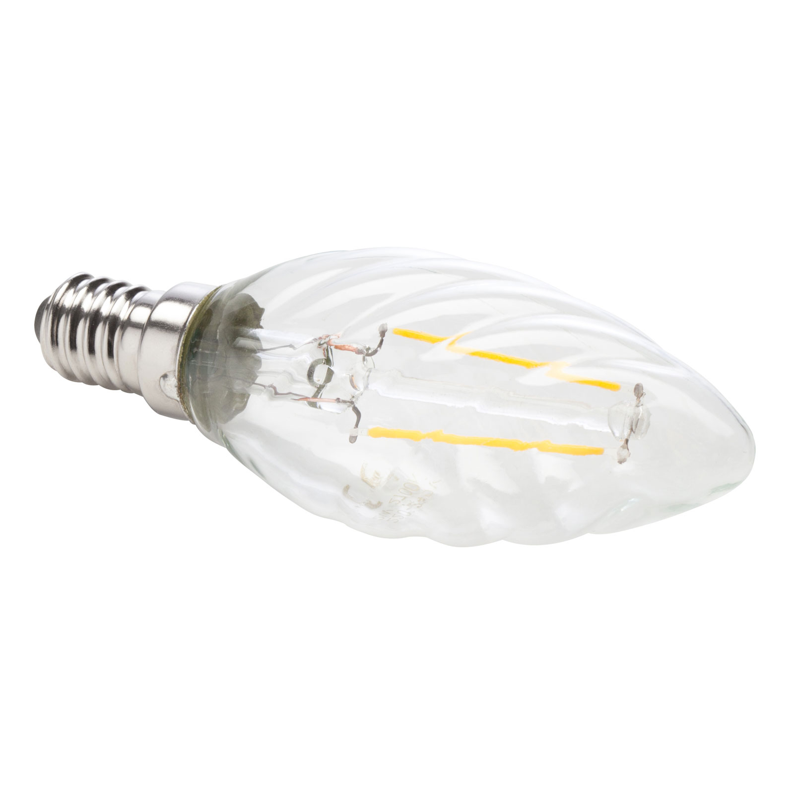 Candle LED bulb E14 4.5 W 927 clear, twisted