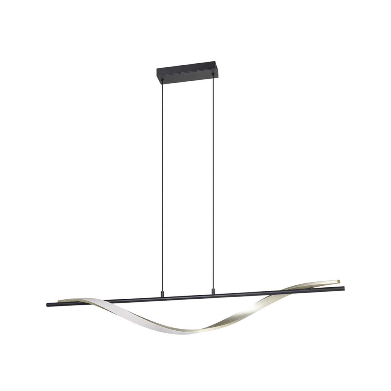 EGLO LED hanglamp CONAPRATO, zwart/messing, 115 cm, CCT EGLO LED hanglamp CONAPRATO, zwart/messing, 115 cm, CCT