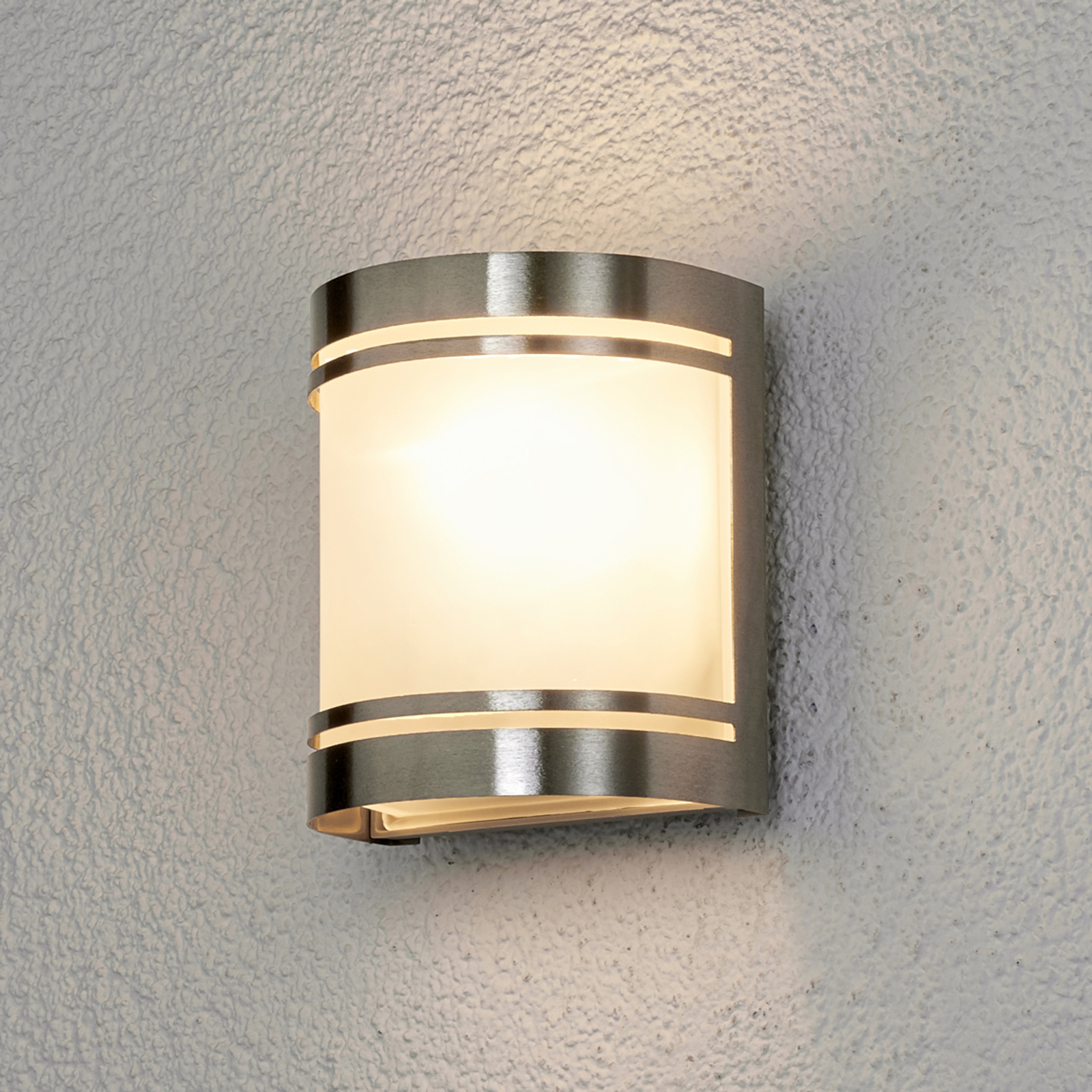 Lámpara pared acero inox diseño atractivo Lenea