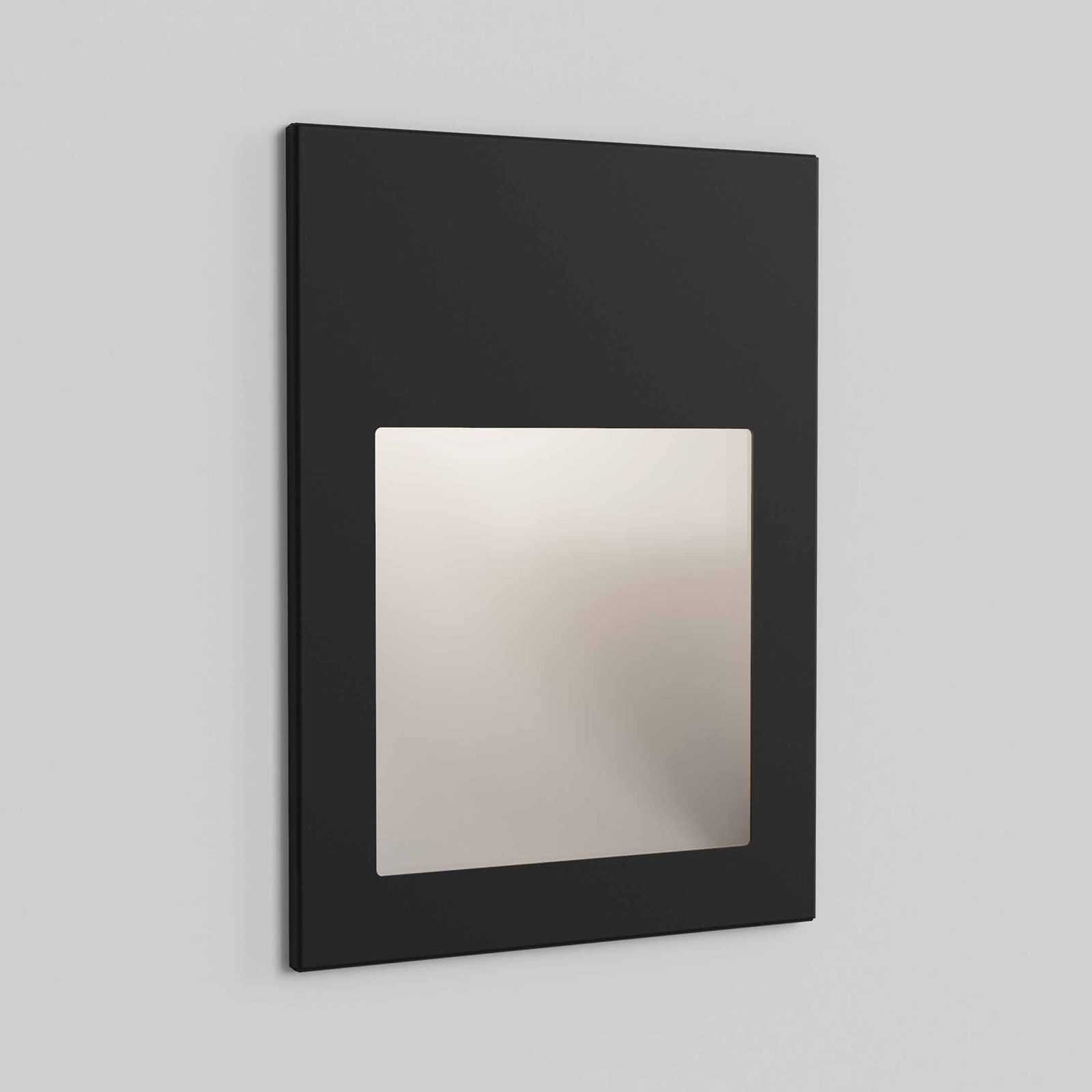Astro Borgo 90 recessed wall light black texture, for Bathroom, metal, 4.1 W, energy efficiency: A+, W: 9 cm, H: 12 cm