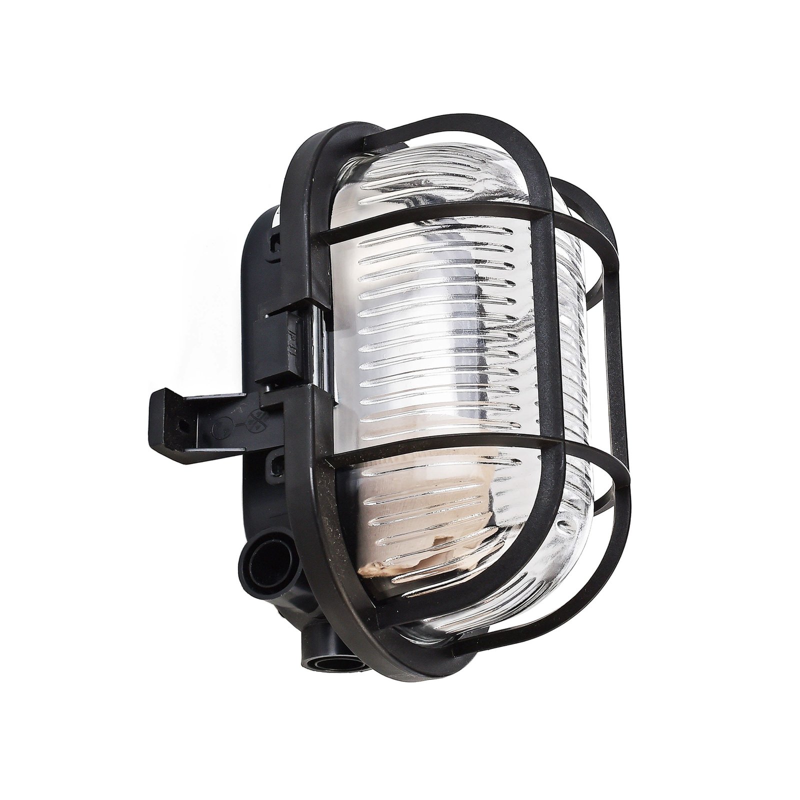 Feuchtraum-Anbauleuchte Syrma, IP44, oval