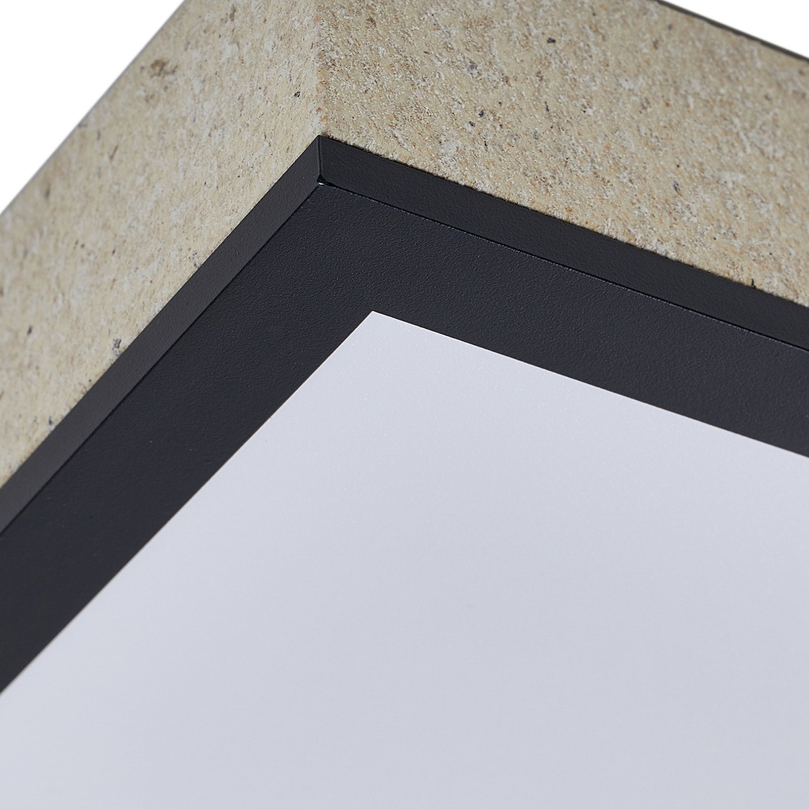 Laviona LED-Deckenlampe, CCT, dim., Beton, 80 cm - Lindby
