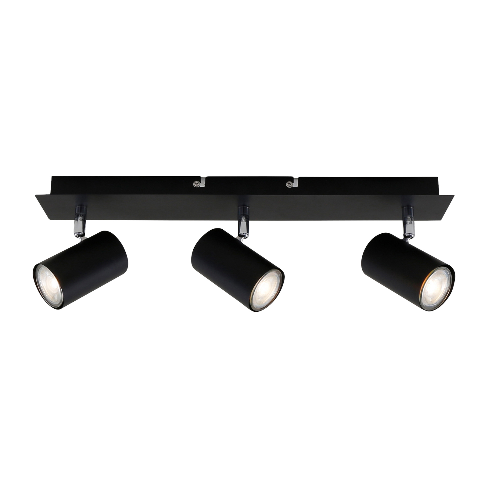 Plafonnier 2857-035, inclinable, à 3 lampes, noir