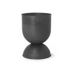 ferm LIVING flower pot Hourglass, black, Ø 40 cm, reversible