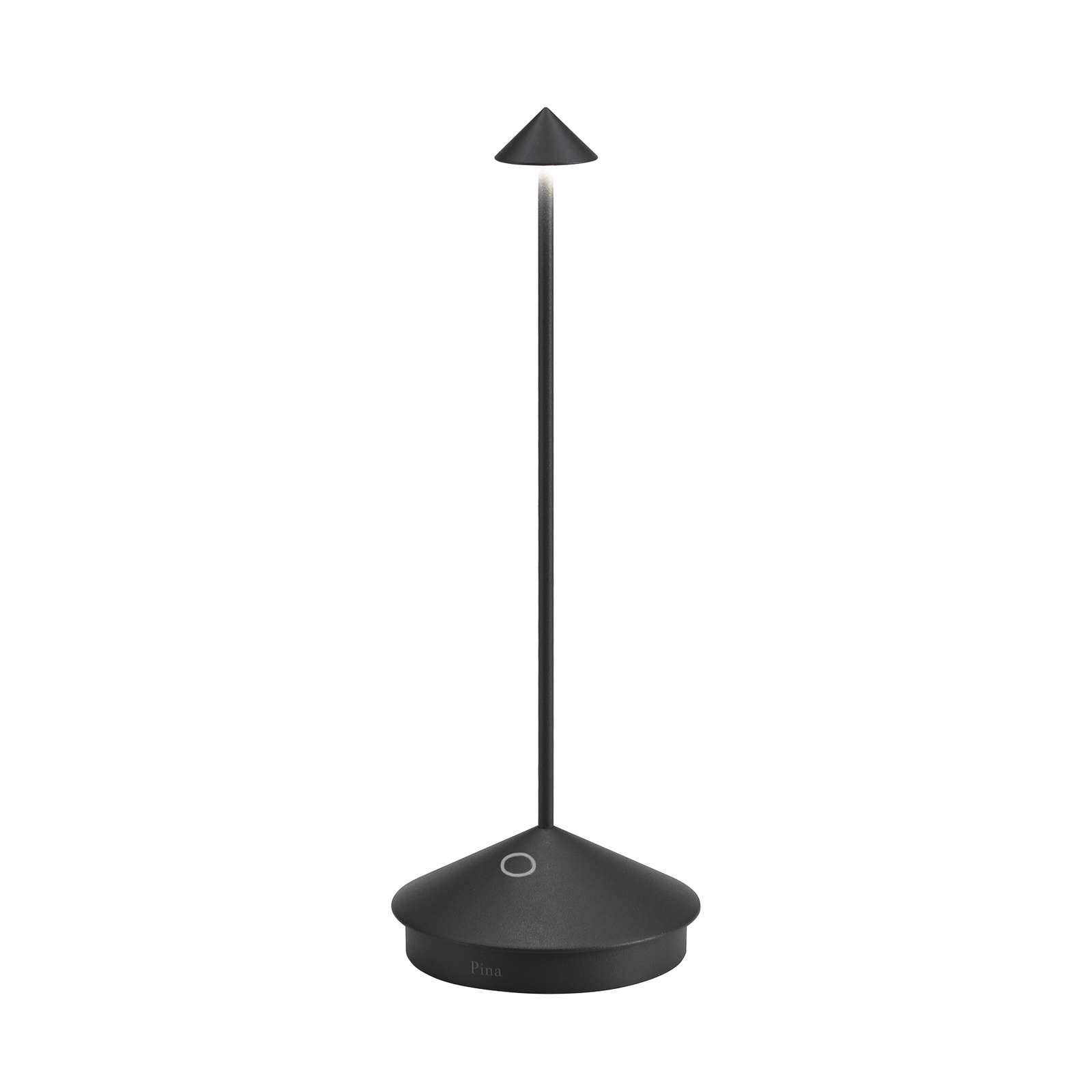 Akumulatorowa lampa stołowa Zafferano Pina 3K IP54 czarna