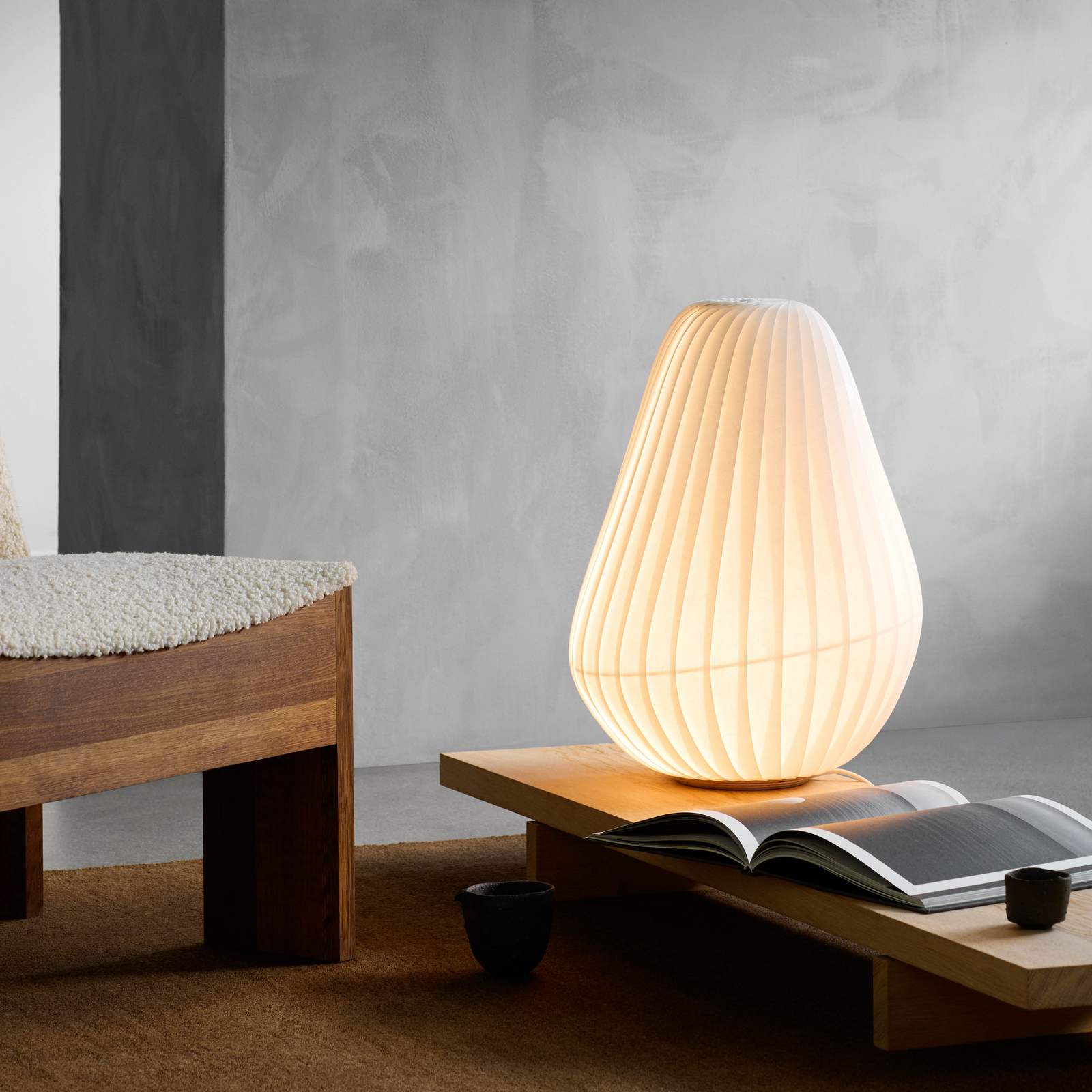 TR31 Candeeiro de Mesa PC/Nonwoven White - Tom Rossau