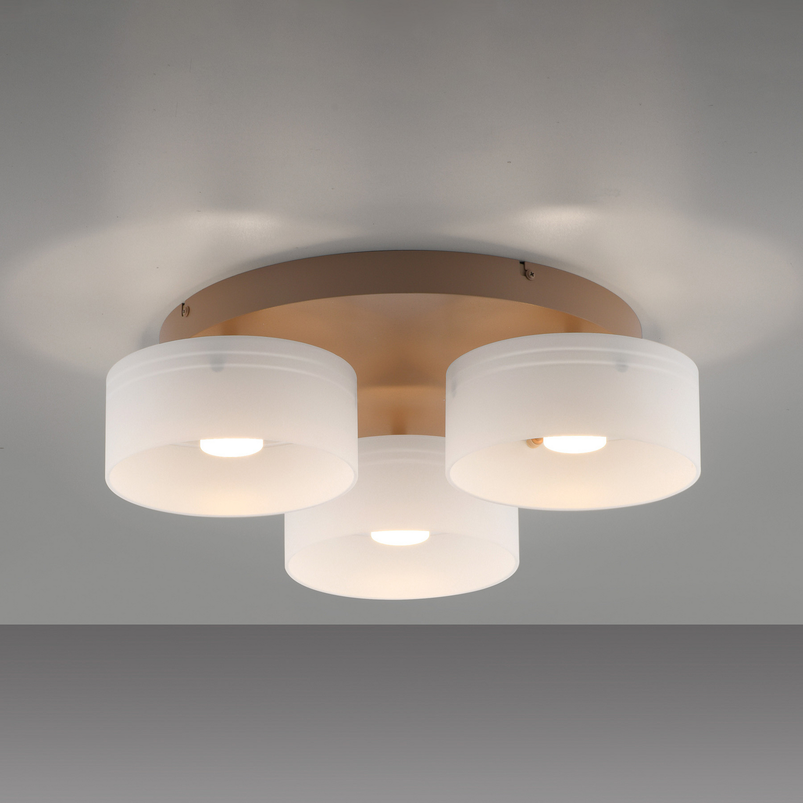 LED lubų šviestuvas „MARIKA“, smėlio spalvos/baltas, 40 cm, 3 lemputės, LED lubų šviestuvas „MARIKA“, smėlio spalvos/baltas, 40 cm, 3 lemputės,