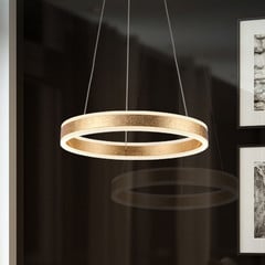 Helia LED rippvalgusti, kuldne, Ø 50 cm, metall