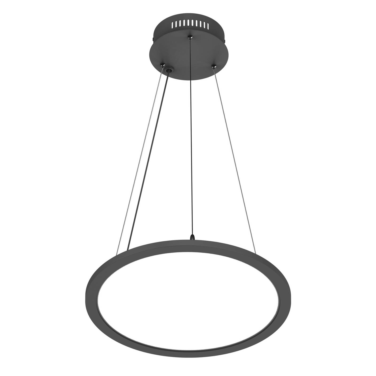 Prios Palino LED-hængelampe 30 cm i sort
