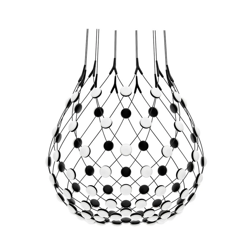 Luceplan - Mesh Pendelleuchte Ø80xH60 Phase 1m Black
