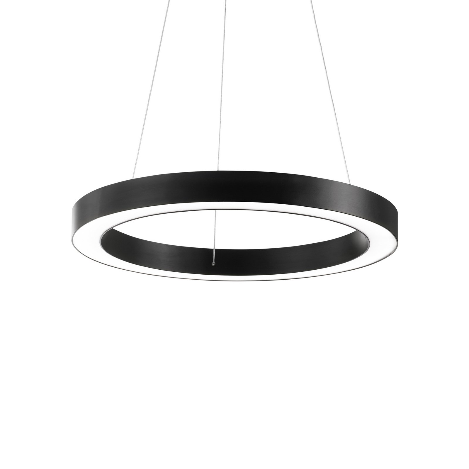 Ideal Lux LED-Hängeleuchte Oracle, Ø 60 cm, schwarz, 3.000 K