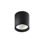 Solo 1 Round Candeeiro de Tecto 6W 2700K Black/White - LIGHT-POINT