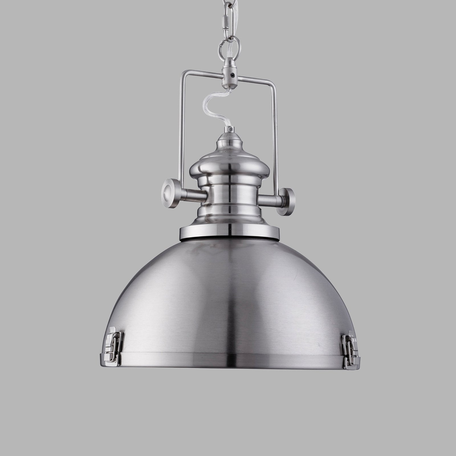 Trendy industrie-hanglamp Silver