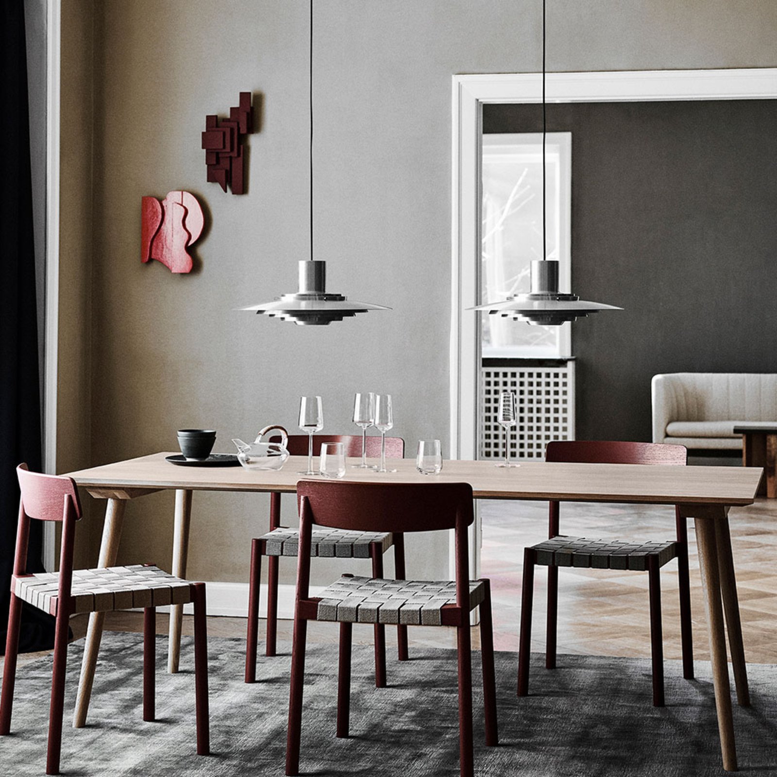 P376 Lámpara colgante KF1 Aluminio - &Tradition