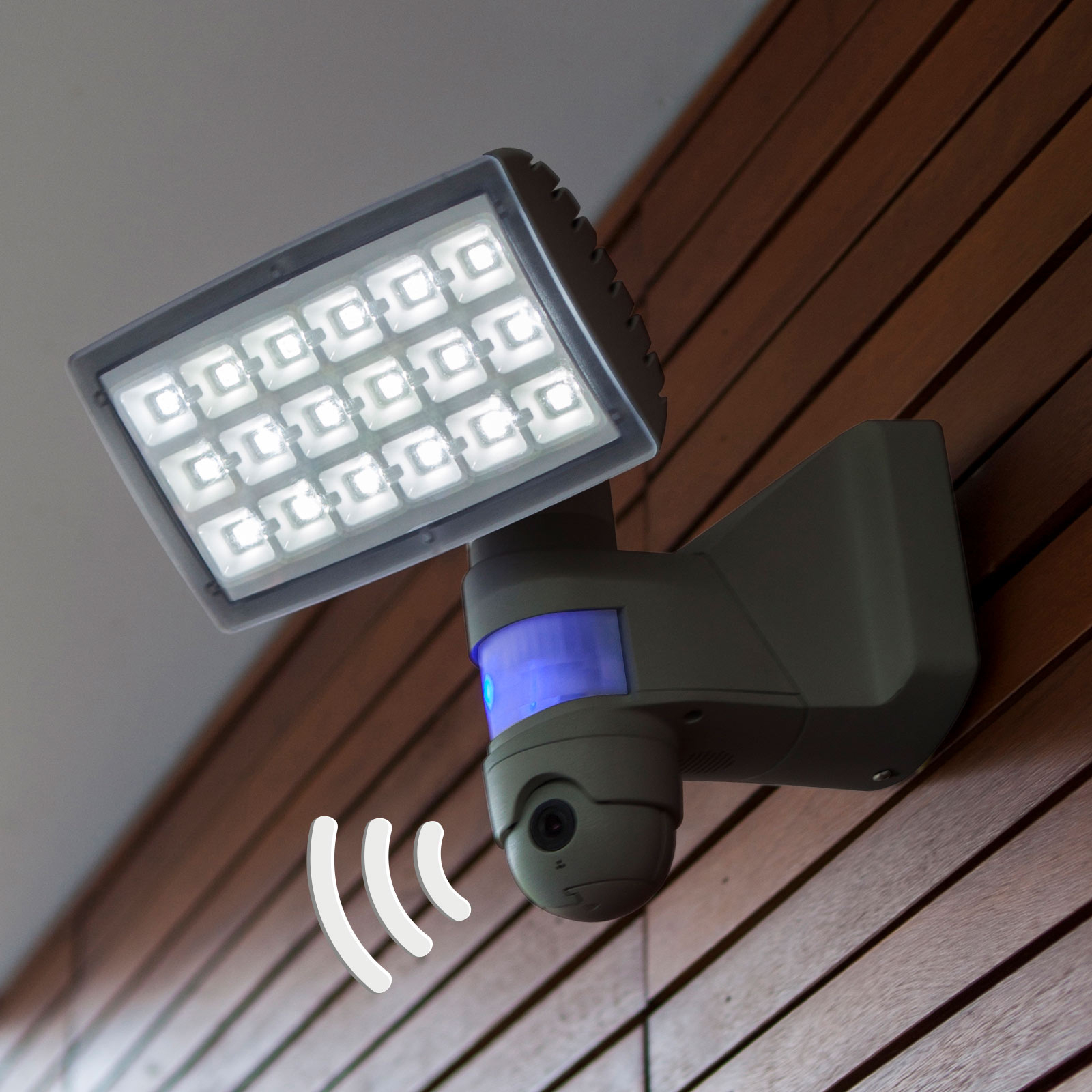 Peri Cam LED-utevegglampen med kamera og senso