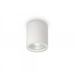 Ideal Lux plafoniera Gun, bianco, alluminio, IP44, GU10