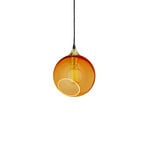 Ballroom Pendant Amber with Gold Socket - Design By Us