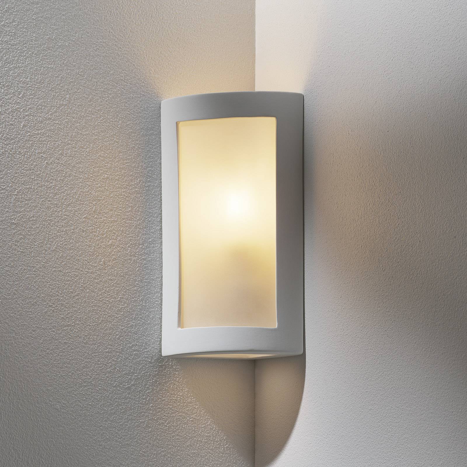 Moderne Casablanca hjørnevegglampe av keramikk