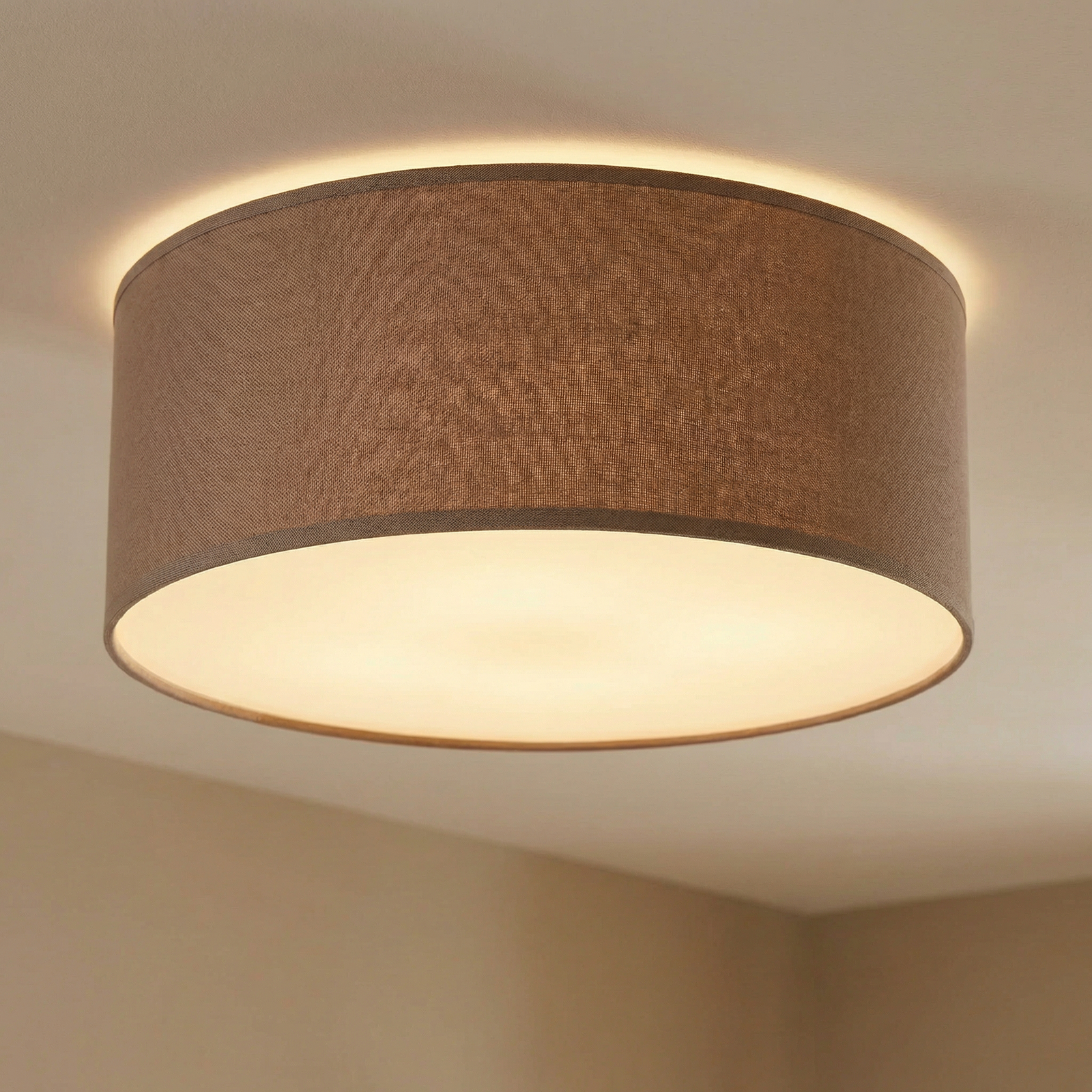 Plafoniera Rondo, cappuccino, Ø 30 cm