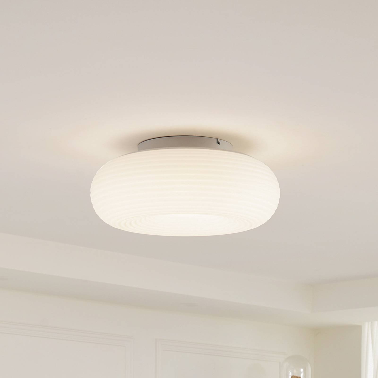 Lucande Smart Plafonnier LED Bolti blanc RGBW CCT Tuya