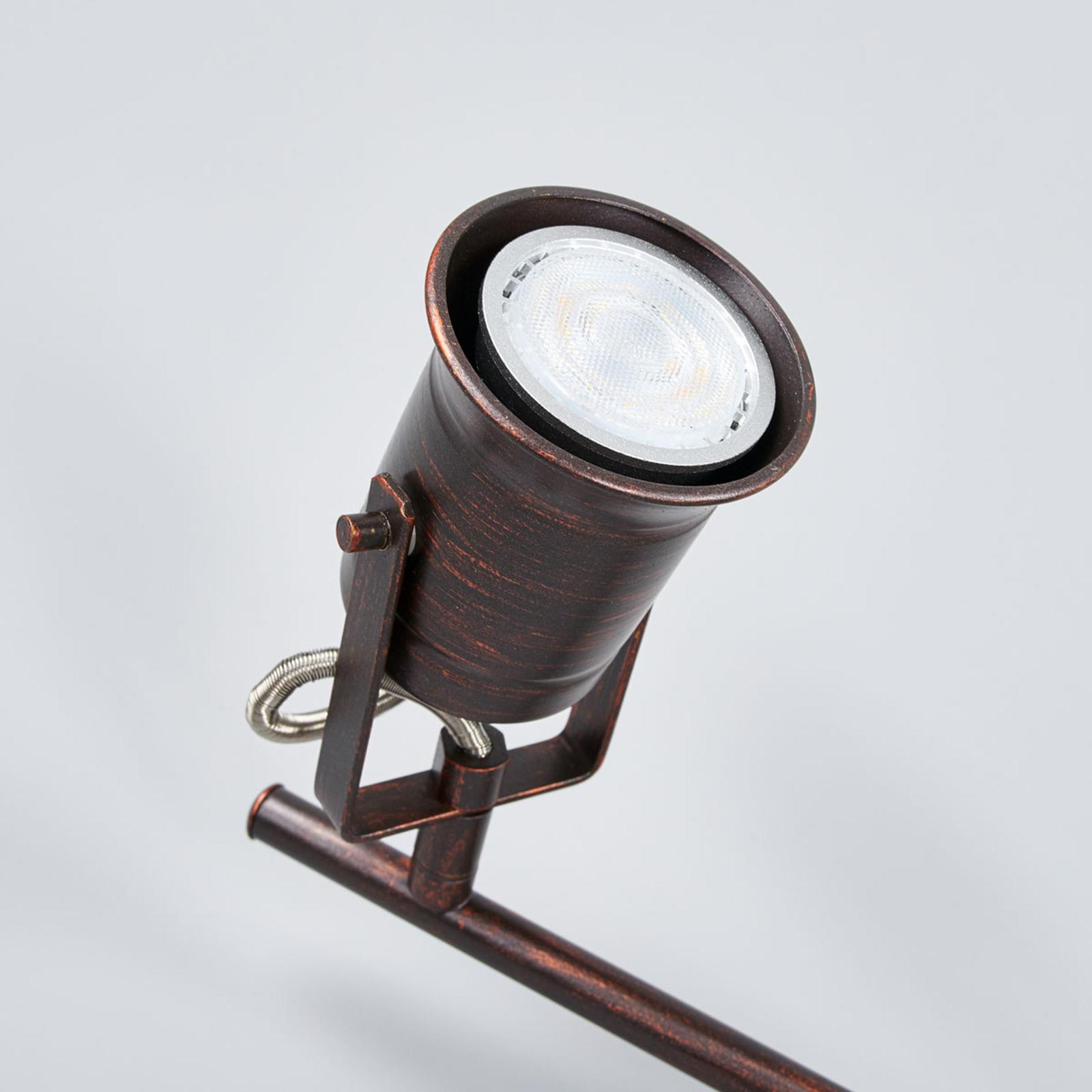 Rustikale Deckenlampe Cansu in Braun