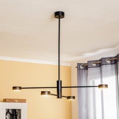 Plafoniera Orbit IV, nera, 4 luci