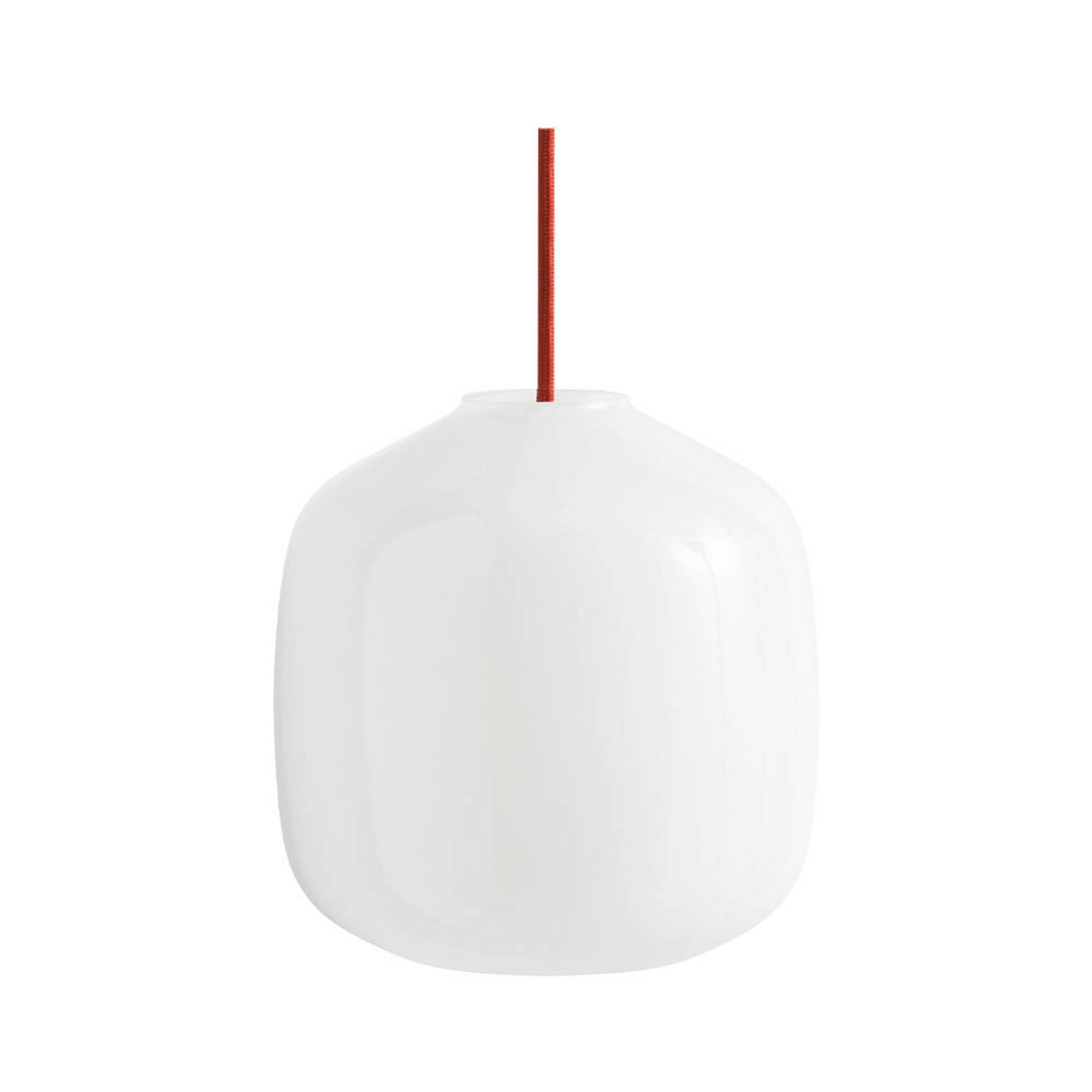 Buoy Glass 200 Pendant Opal/Rusty Red - Hay