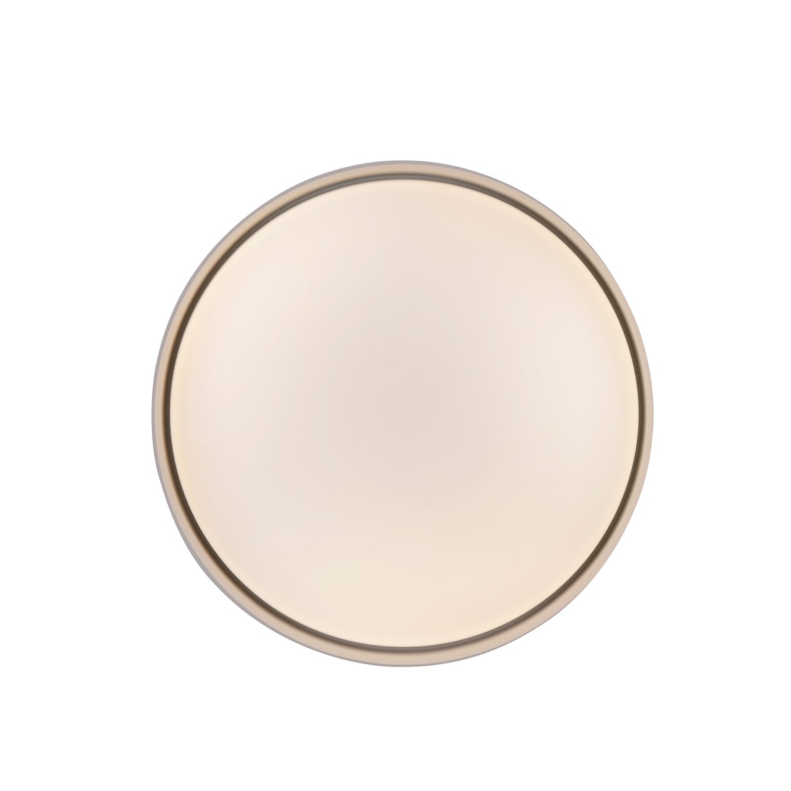 LED lubinis šviestuvas „TAVOLI“, smėlio spalvos, Ø 29 cm, metalas, CCT,