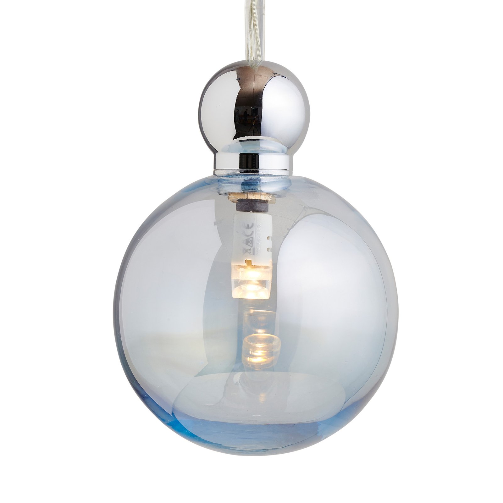 EBB & FLOW Uva M Hängelampe, Ball silber