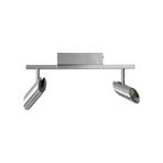 LED таванни прожектори Risell, дължина 35 cm, цвят алуминий