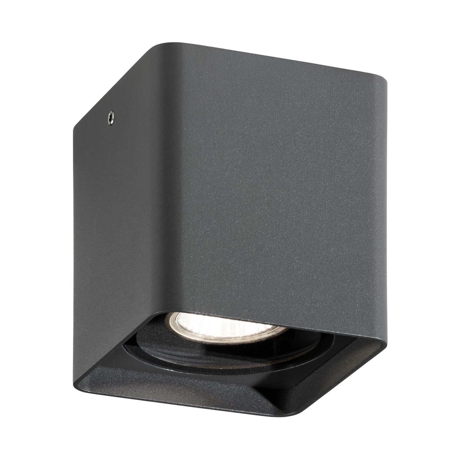 Utedekkenlampe 5055, grafitt, 10 cm, metall, IP54, GU10