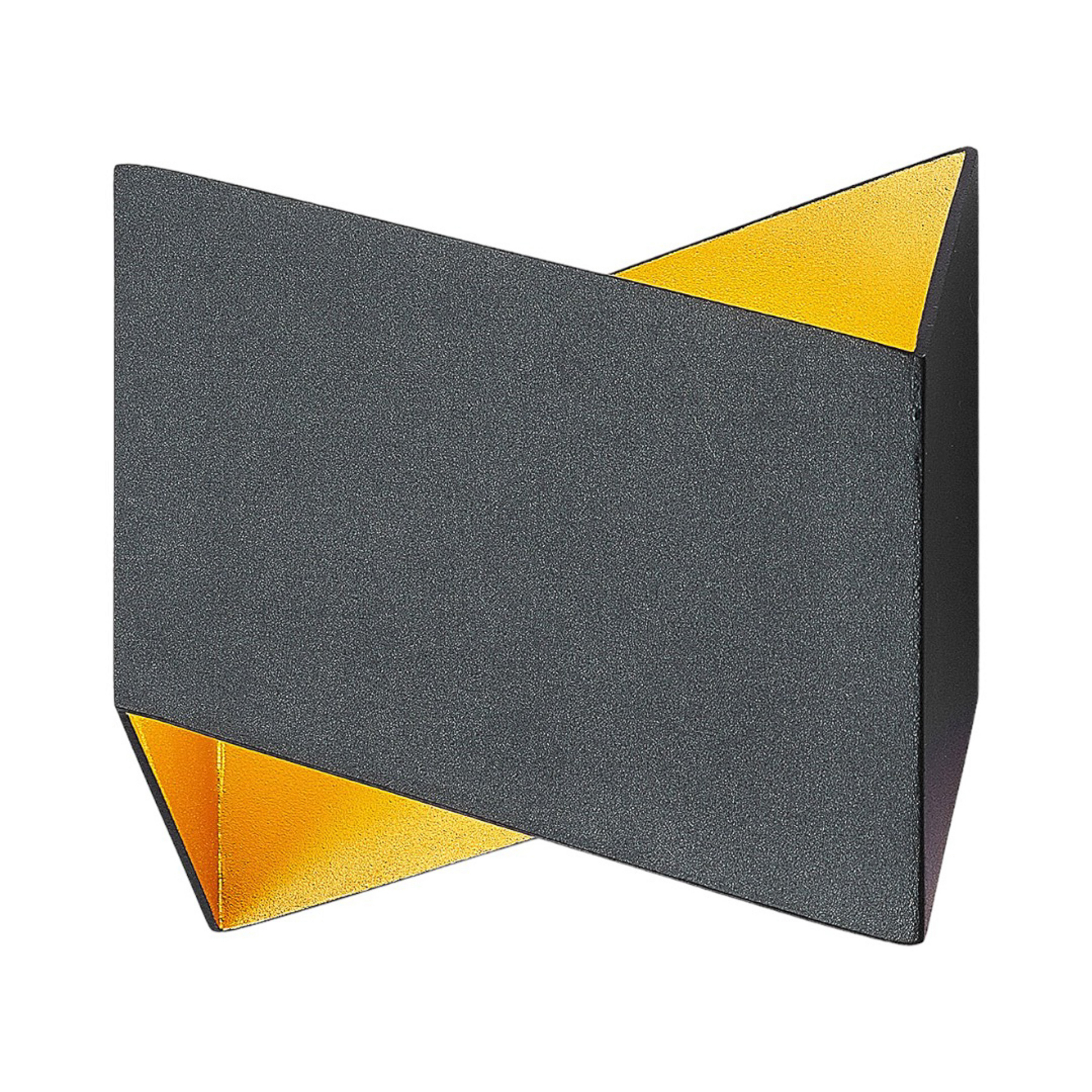 Assona Wall Lamp Black/Gold - Arcchio
