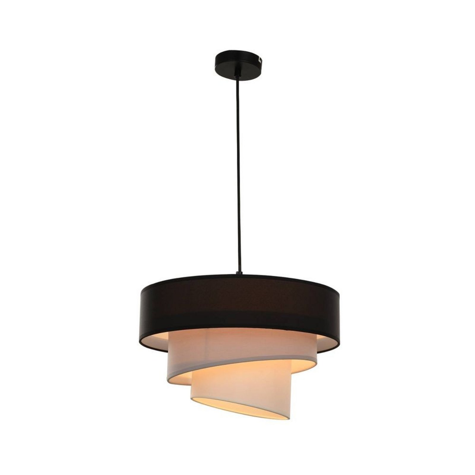 Coria Lustră Pendul Black/Grey - Lindby