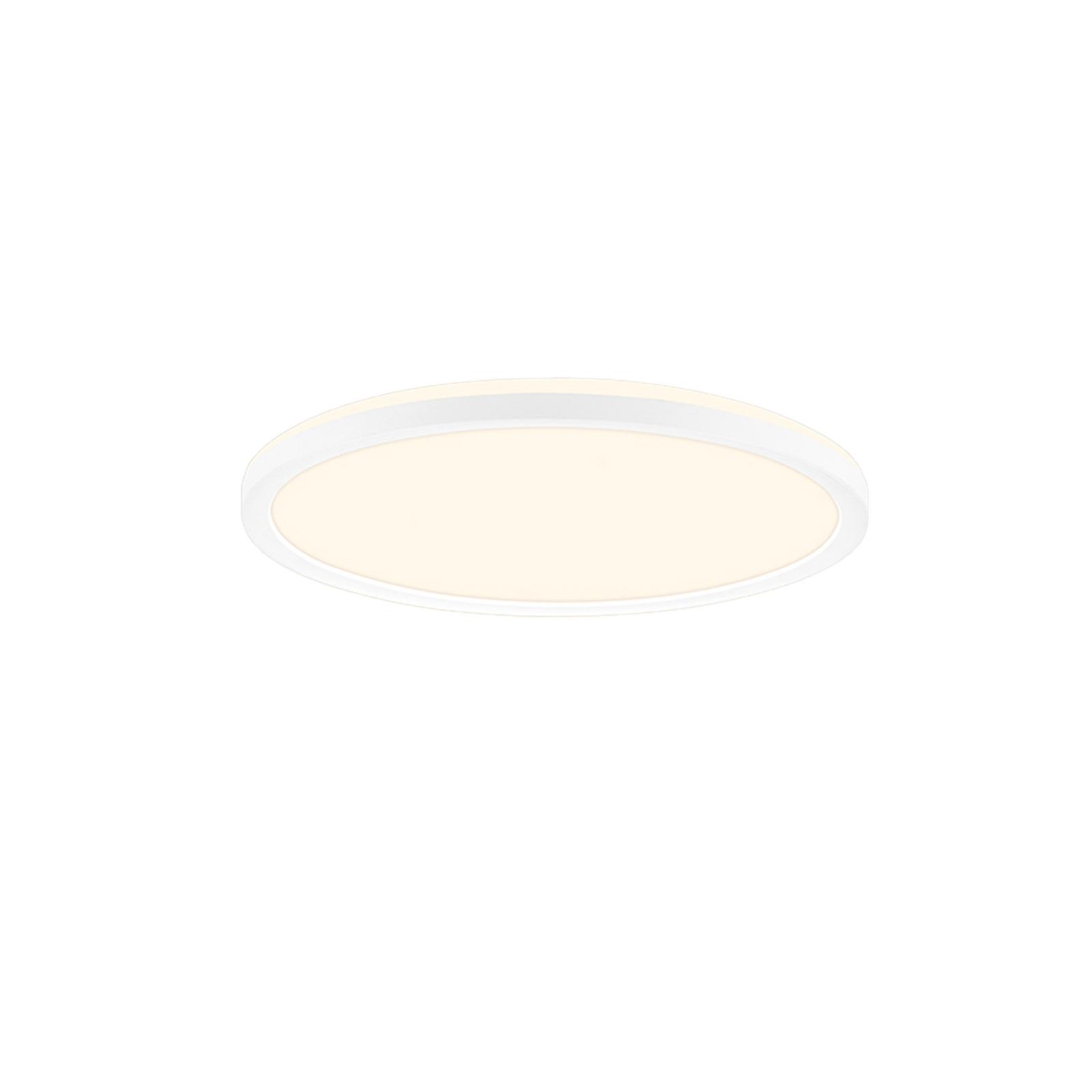 Plafonieră LED Tava A, CCT, Ø 29 cm, albă, telecomandă