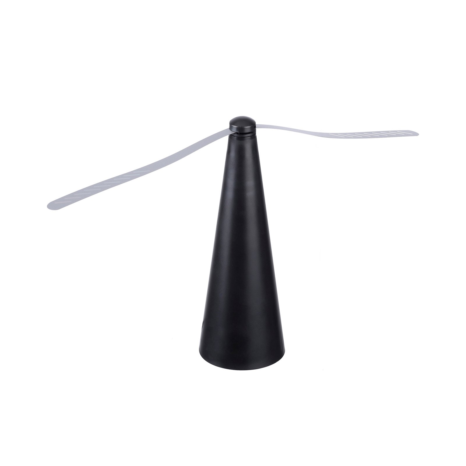 JUST LIGHT. Swat fly whisk, black, battery-operated