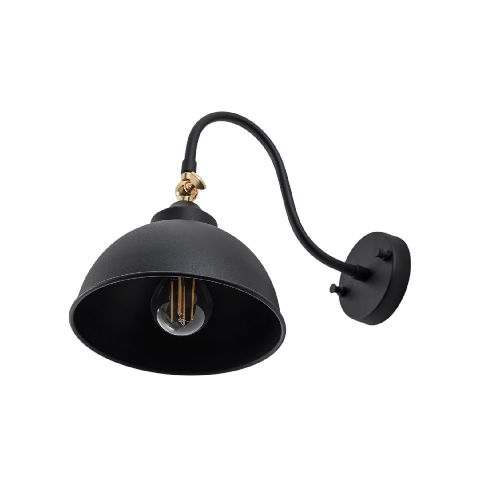 Saglam 3742 aplique de pared, regulable, negro