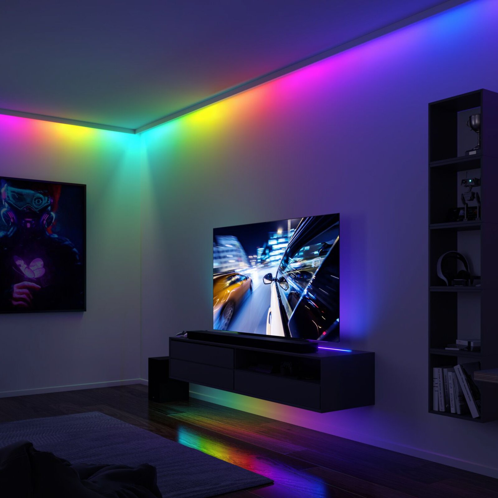 Paulmann EntertainLED LED strip, RGB, set, 1,5m