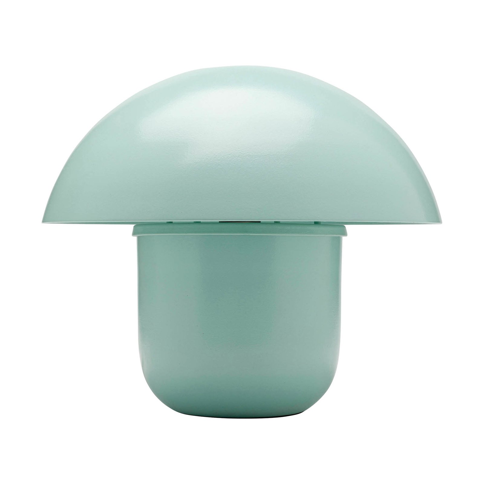 KARE Lámpara de mesa Mushroom, verde, acero, altura 27 cm