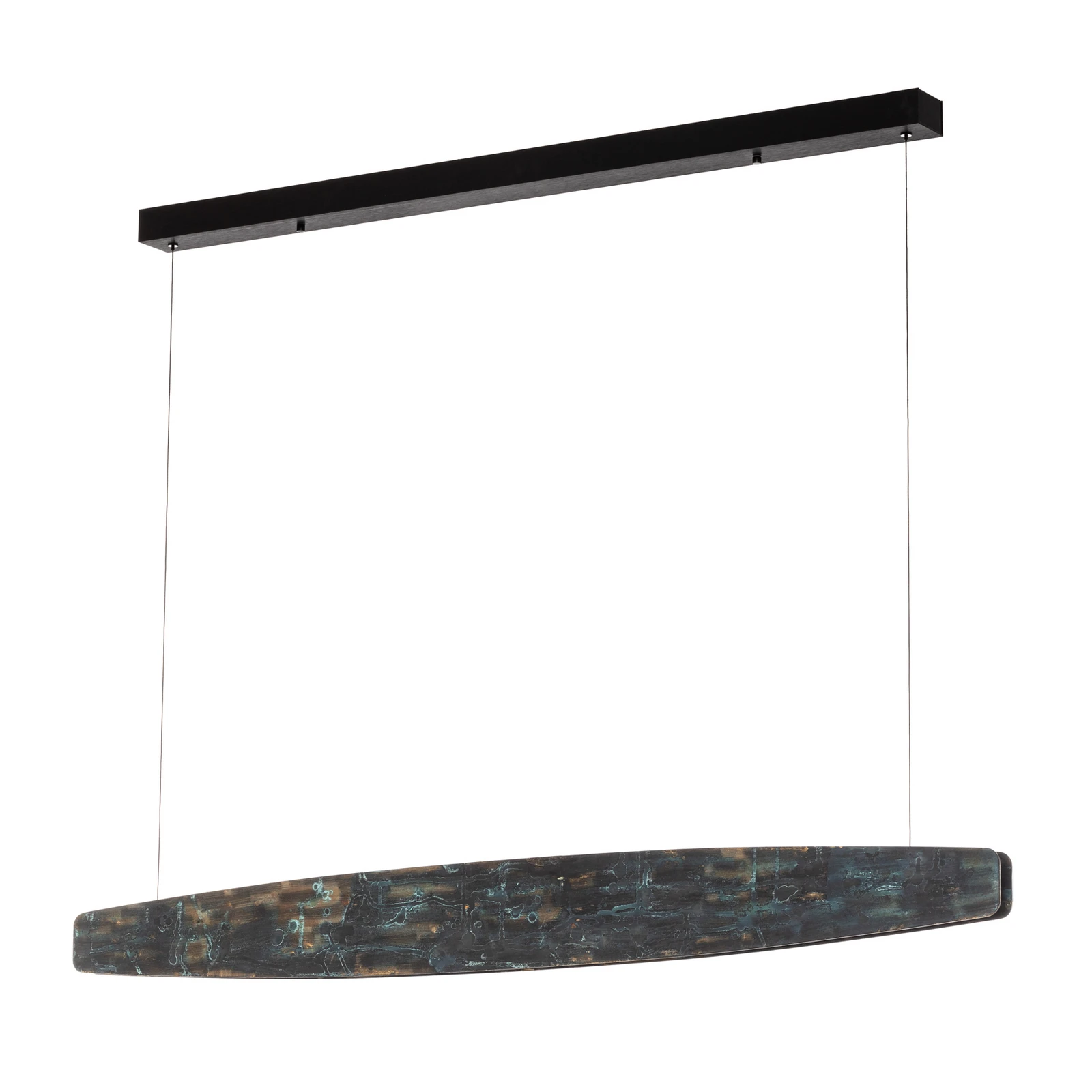 Quitani Lysia LED κρεμαστό, οξειδωμένο/μαύρο, 118 cm