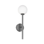 Aplică de perete Firano, antracit, înălțime 42 cm, metal