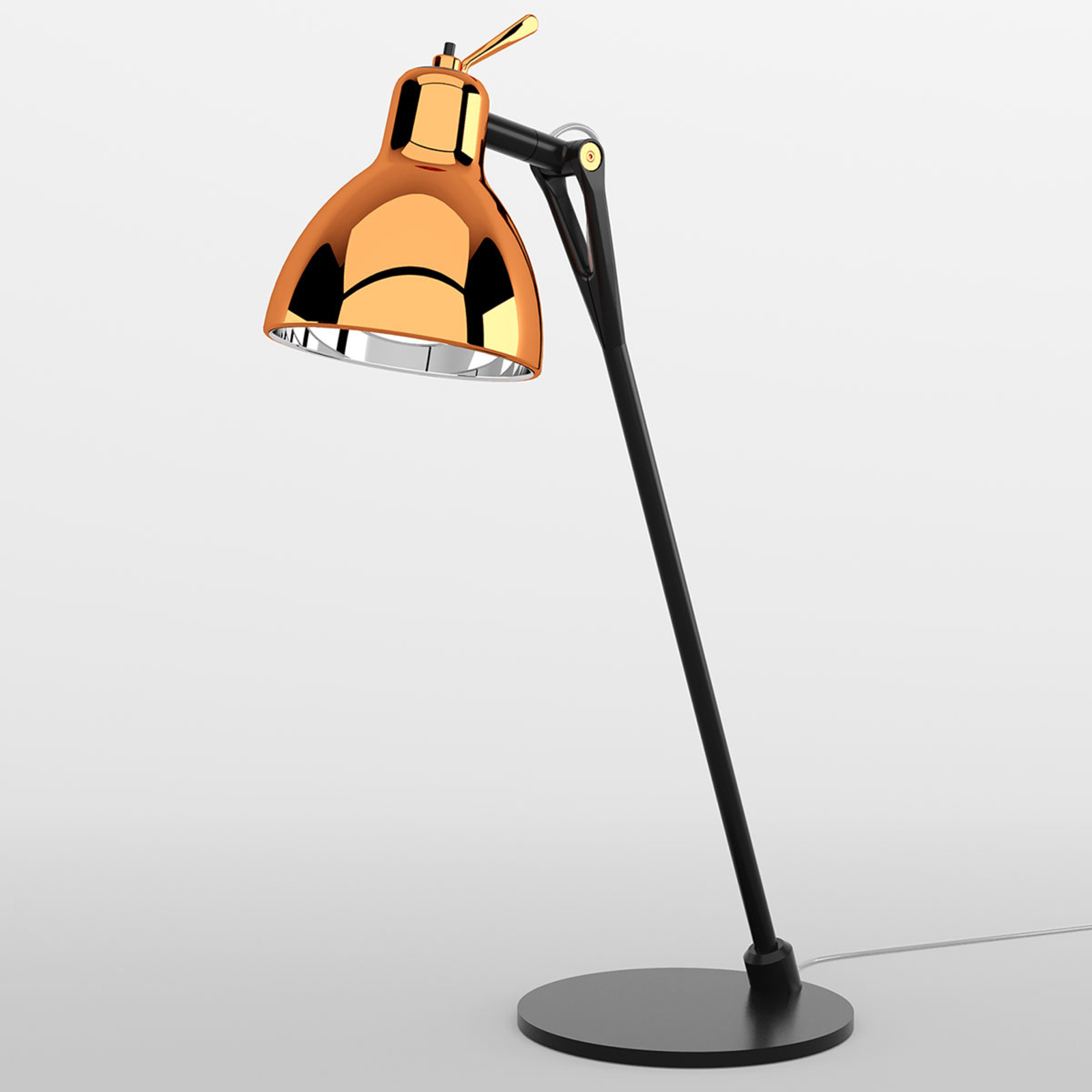 Rotaliana Luxy T0 Glam lampe à poser noire/cuivrée