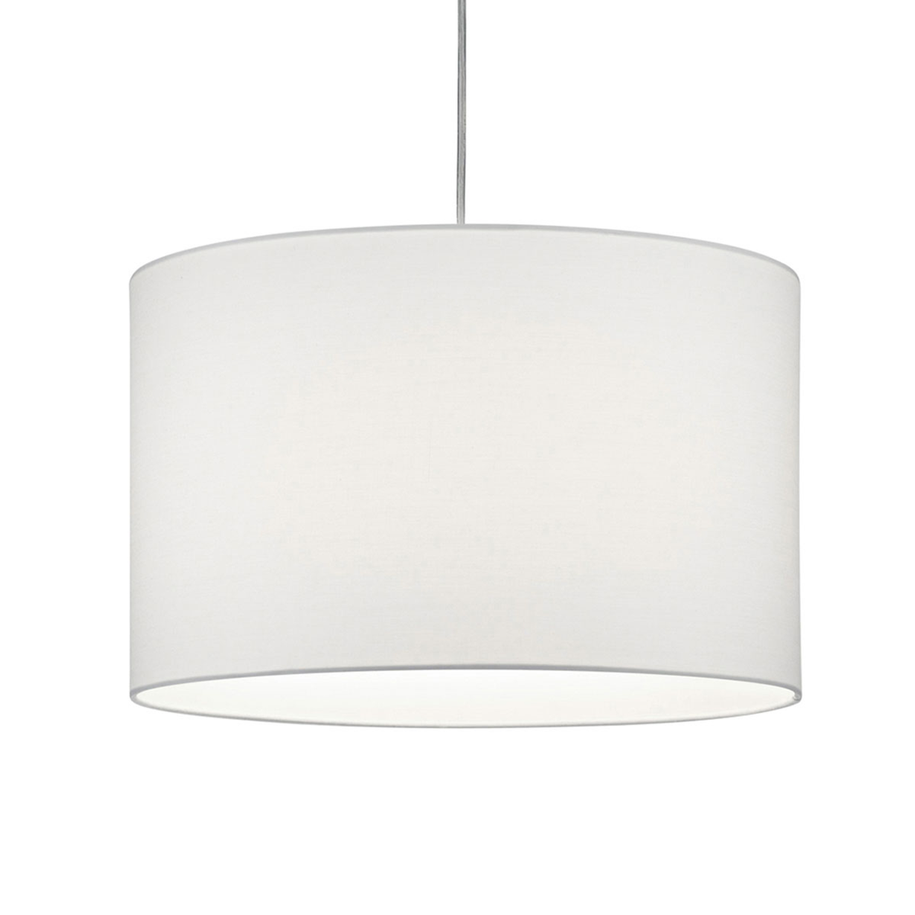Trio Lighting DUOline 733301 2-circuit pendant light E27, white, for Living / Dining Room, fabric, metal, E27, 25 W, energy efficiency: A++, H: 25 cm