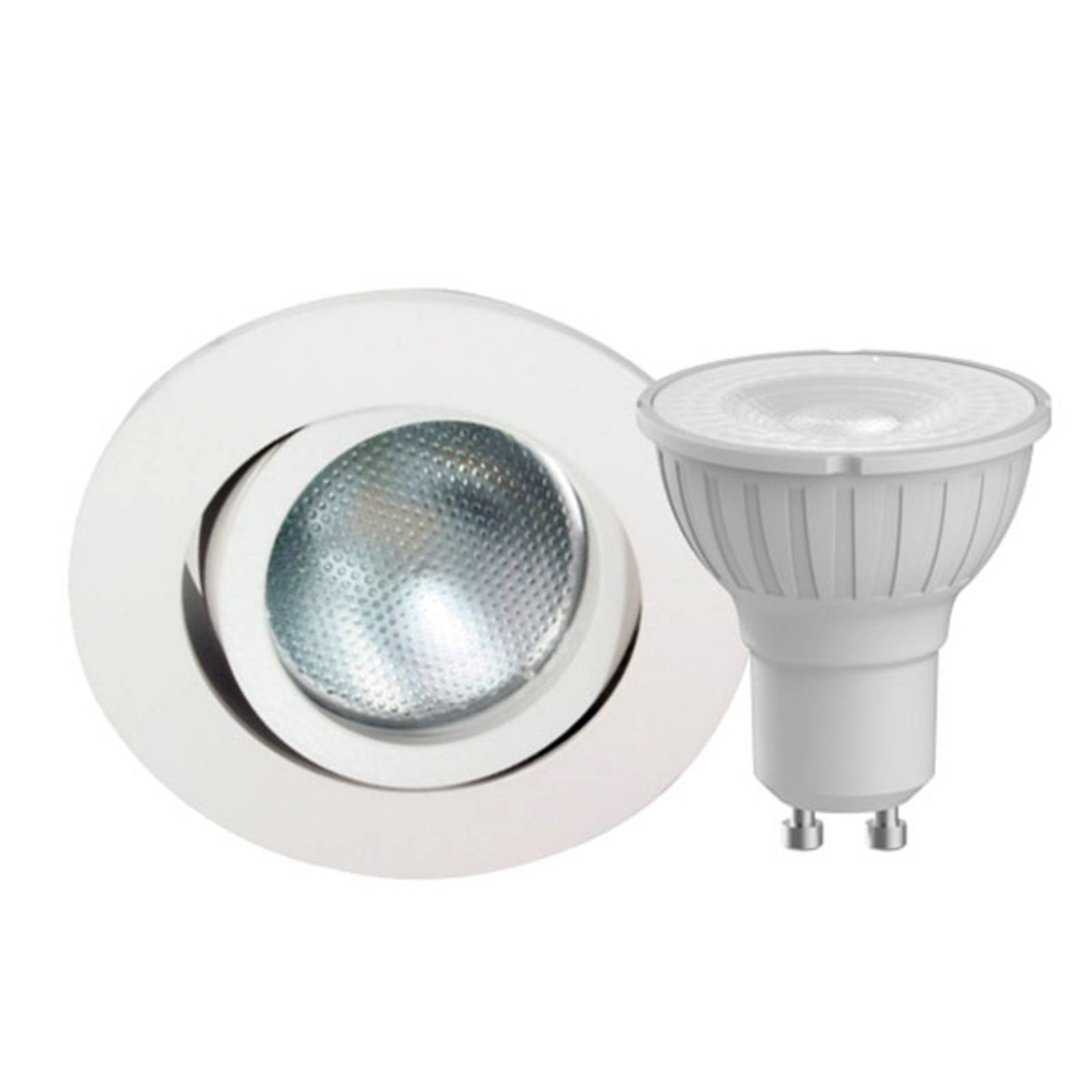 Megatron DecoclicSet pierścień LED GU10 4,2W biały