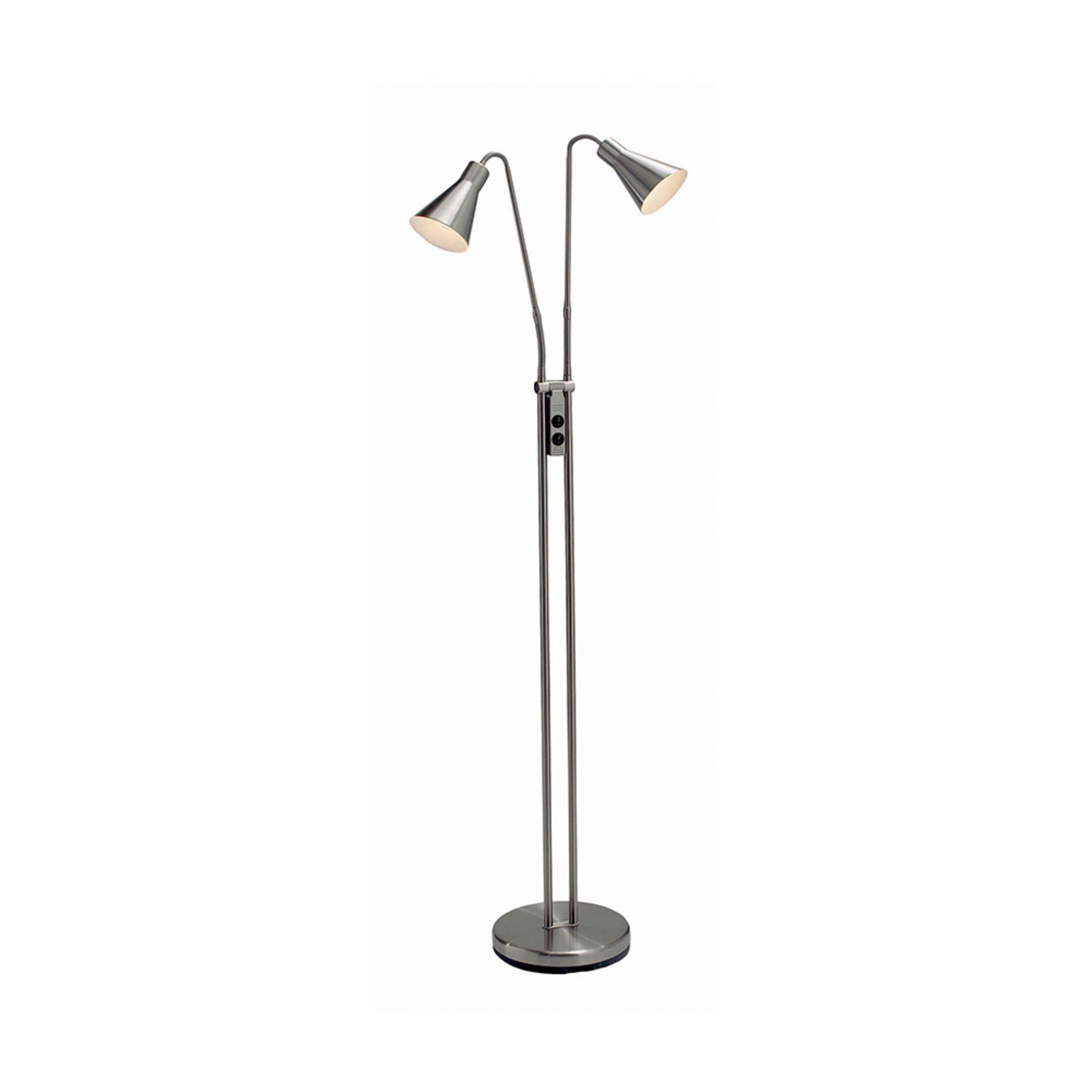 Odense 2 Floor Lamp Steel - Markslöjd