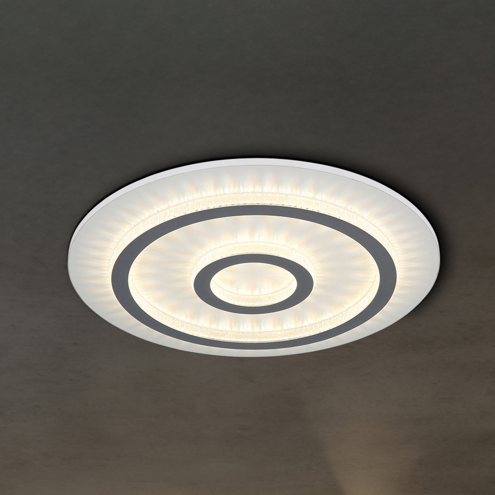 Globo Plafonieră LED Jayden alb/antracit CCT dimabil - Camera de zi / sufragerie - alb antracit transparent - Metal